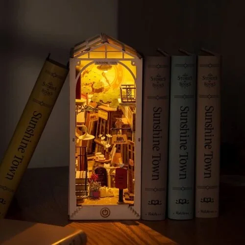 Sunshine Town - 3D Creative Bookend by Rolife — Handcrafted Me